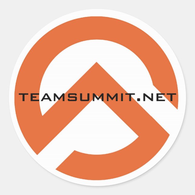 Redondo Adesivo de símbolos TS (Frente)