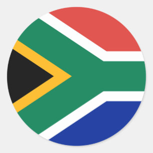 Redondo Adesivo de Sinalizador da África do Sul