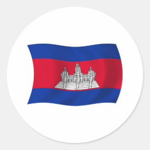 Redondo Adesivo de Sinalizador do Camboja