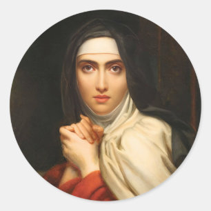 Redondo Adesivo de Sta. Teresa de Ávila