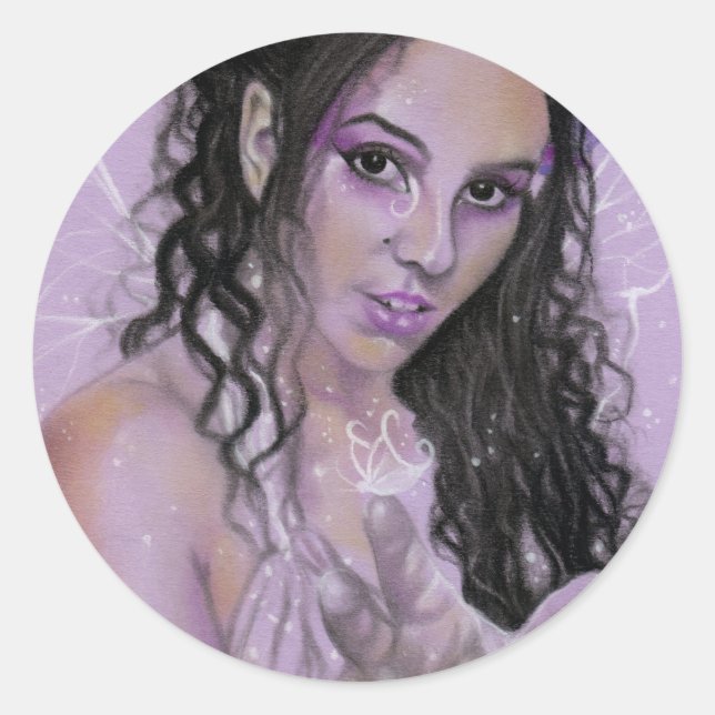 Redondo Adesivo de toque de fada (Frente)