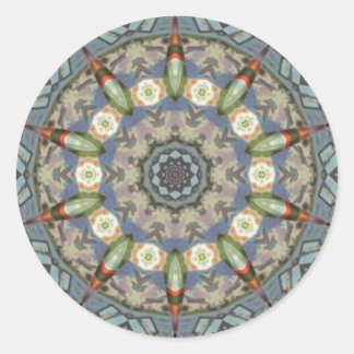 Redondo adesivo de torpedo mandala