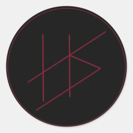 Redondo Adesivo de triagem helênica