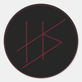 Redondo Adesivo de triagem helênica