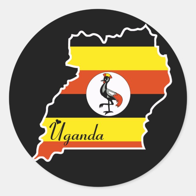 Redondo Adesivo de Uganda (Frente)