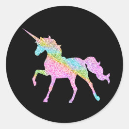 Redondo Adesivo de Unicorn