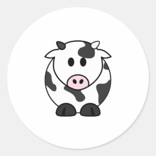 Redondo Adesivo de Vaca – Vinil Kawaii de Vaca