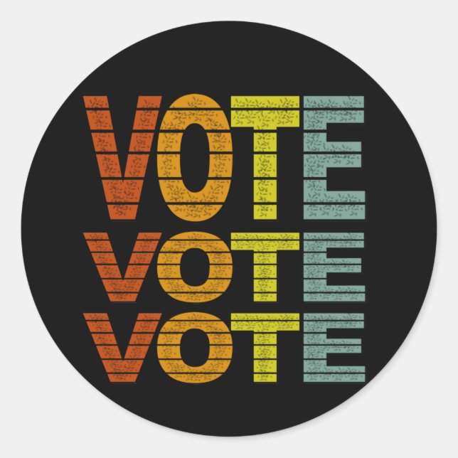 Redondo Adesivo de Voto (Frente)