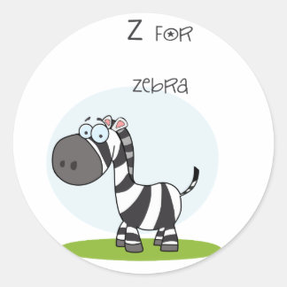 Redondo Adesivo de zebra