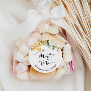 Redondo Adesivo destinado a abelha. Chá de panela de abelh