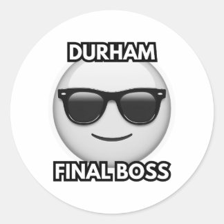 Redondo Adesivo do Chefe Final de Durham