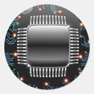 Redondo Adesivo do circuito eletrônico da placa-mãe