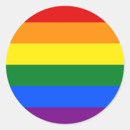 Redondo Adesivo do círculo do orgulho LGBTQ+