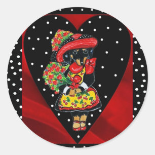 Redondo Adesivo do Dia dos Namorados