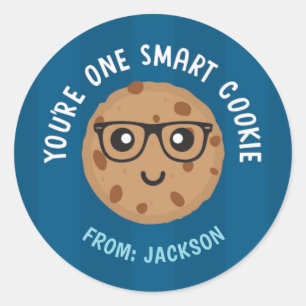 Redondo Adesivo do Dia dos Namorados One Smart Cookie