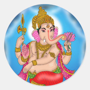 Redondo Adesivo do Ganesha Dançante