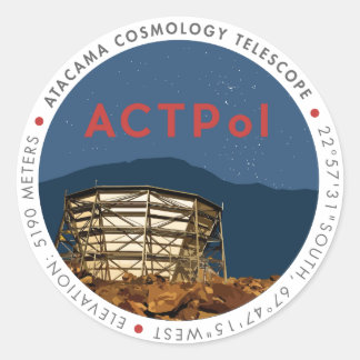Redondo Adesivo do logotipo ACTPol