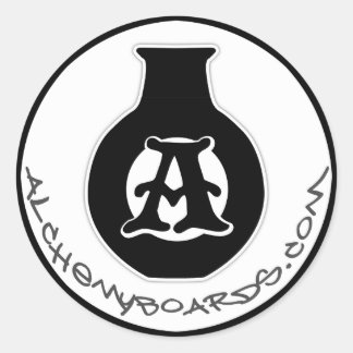 Redondo Adesivo do logotipo Alchemy