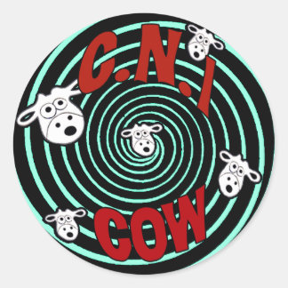 Redondo Adesivo do logotipo C.N.i Cow 2011