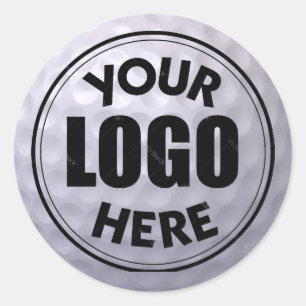 Redondo Adesivo do logotipo da Bola de Golf