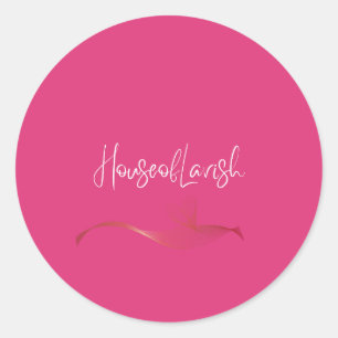 Redondo Adesivo do logotipo da HouseOfLavish - Marca de cí