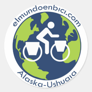 Redondo adesivo do logotipo Elmundoenbici.com