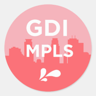 Redondo Adesivo do logotipo GDI MPLS