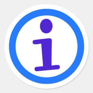 Redondo Adesivo do logotipo "i" da Brattleboro