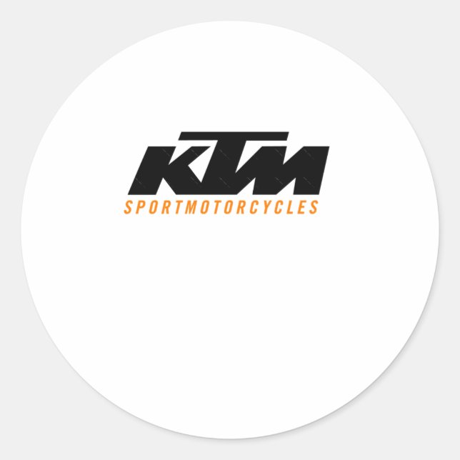 Redondo Adesivo do logotipo Ktm2 (Frente)