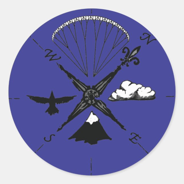 Redondo Adesivo do logotipo PG (Frente)