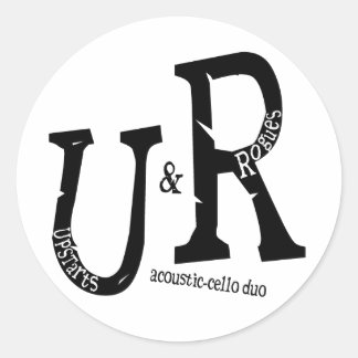 Redondo Adesivo do logotipo U&R