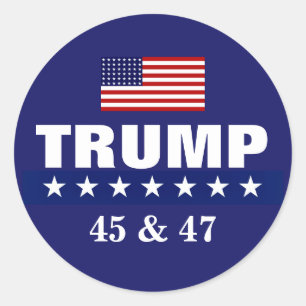 REDONDO ADESIVO DO PRESIDENTE TRUMP