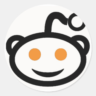 Redondo Adesivo do Reddit