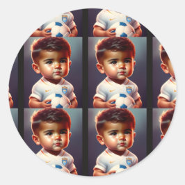 Redondo adesivo do ronaldo de crise