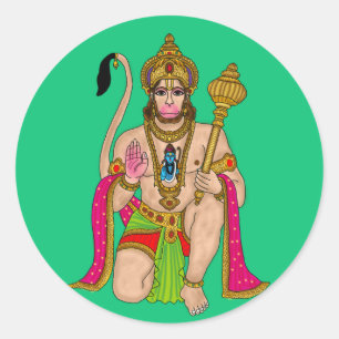 Redondo Adesivo do Senhor Hanuman