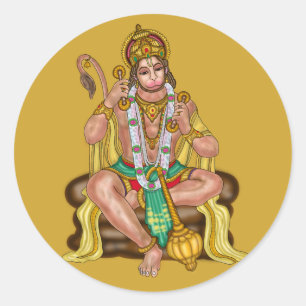 Redondo Adesivo do Senhor Hanuman