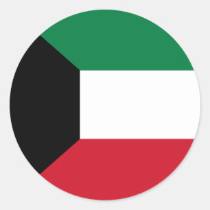 Redondo Adesivo do Sinalizador do Kuwait