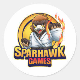 Redondo adesivo do SparhawkGames