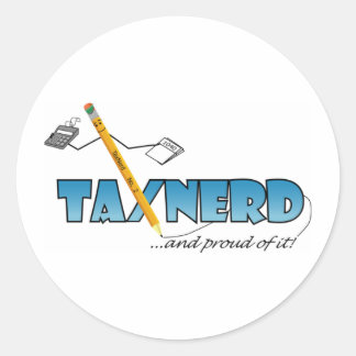 Redondo Adesivo do TaxNerd