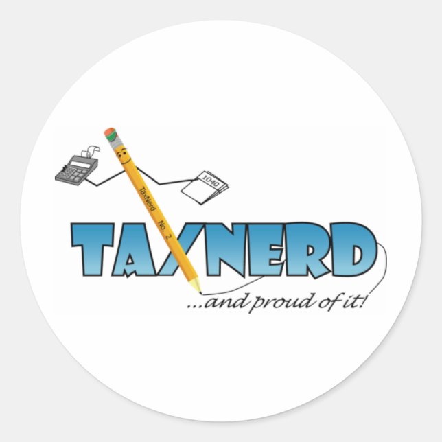 Redondo Adesivo do TaxNerd (Frente)