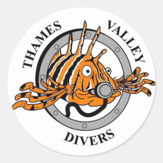 Redondo adesivo do Thames Valley Divers