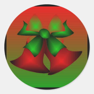 Redondo Adesivo dos Cintos Vermelhos de Natal III - Person