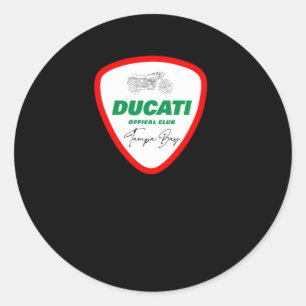 Redondo Adesivo Ducati do logotipo1