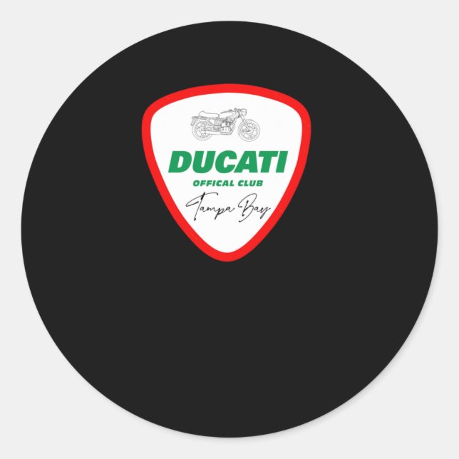 Redondo Adesivo Ducati do logotipo1 (Frente)