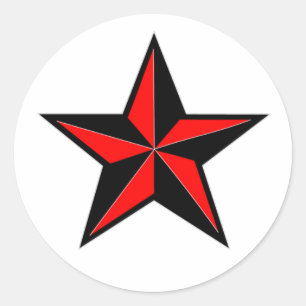Redondo adesivo em estrela náutica