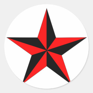Redondo Adesivo em estrela náutica