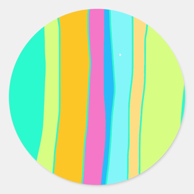 Redondo Adesivo em forma de fluorescência simples (Frente)