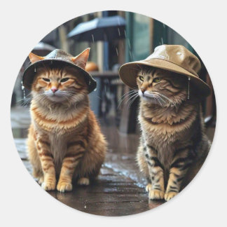 Redondo adesivo em forma redonda de animais