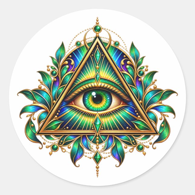 Redondo Adesivo Emerald Watcher (Frente)