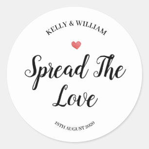 Redondo Adesivo Espalhe o Amor